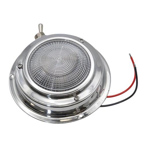 LUZ INTERIOR 0 EXT. 110 MM. INOX.
