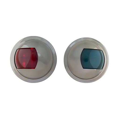 PAR LUCES NAVEGACION INOX LED