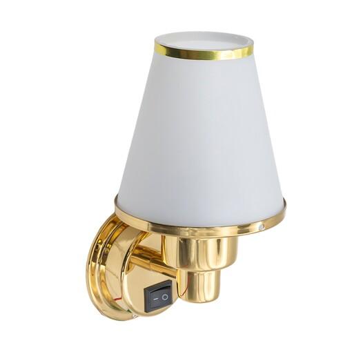 APLIQUE LATON PULIDO HALOGENO 12V 10W