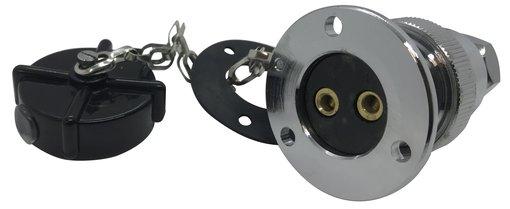 ENCHUFE ESTANCO 5 AMP. 2 POLOS