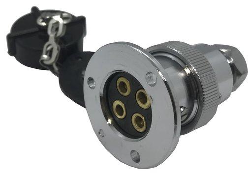 ENCHUFE ESTANCO 5 AMP. 4 POLOS