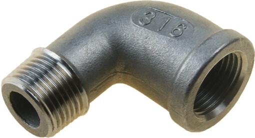 CODO 90º M-H  INOX 3/8
