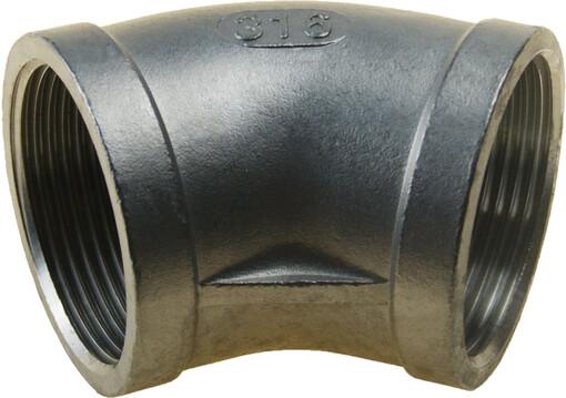 CODO  45º H-H  INOX  1-1/2