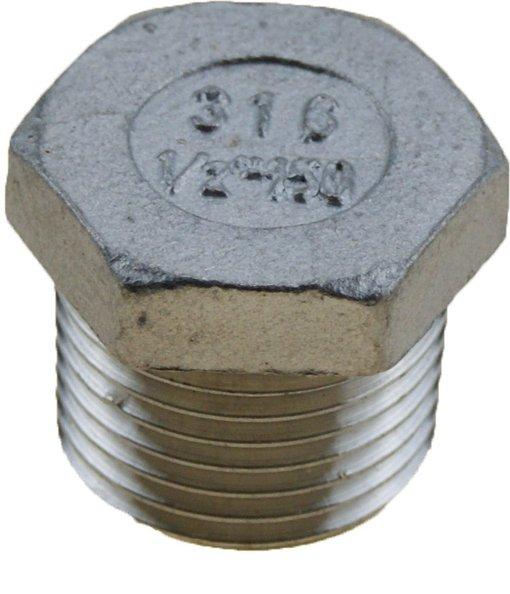 TAPON MACHO INOX 1/2