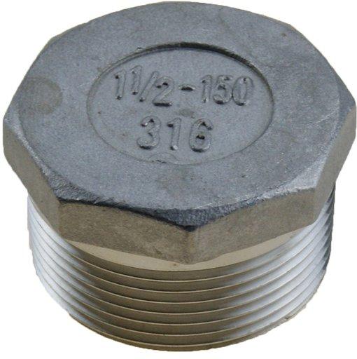 TAPON MACHO  INOX   1-1/4