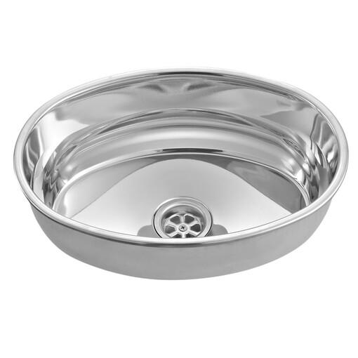 FREGADERO OVAL C/DESAGÜE - EXT. 265X390