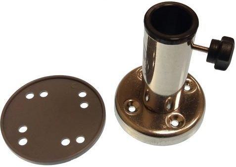 BASE RECTA ACERO INOX.