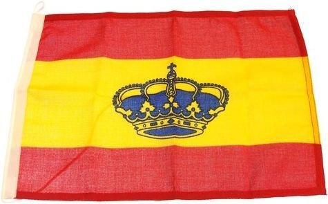 BANDERA ESPAÑOLA  20X30 C/CORONA