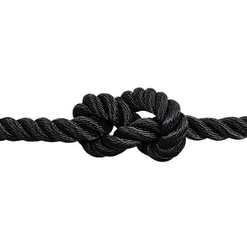 AMARRE RETORCIDO Ø18MM 100M NEGRO