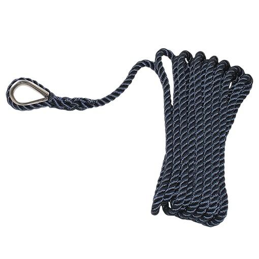 CABO 3 CORDONES TRENZ. Ø12MM 9M AZUL