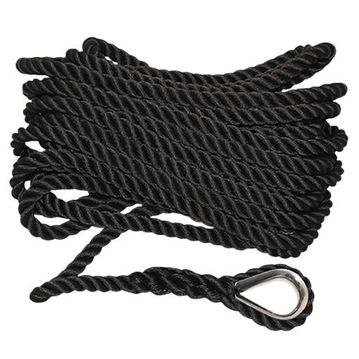 CABO 3 CORDONES TRENZ. Ø16MM 8M NEGRO