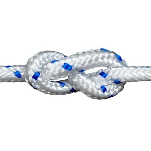 CABO ANCLA TRENZ BLANCO-AZUL Ø12MM 200M